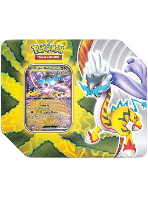 Tin Pokémon Paradox Destinies Raging Bolt ex