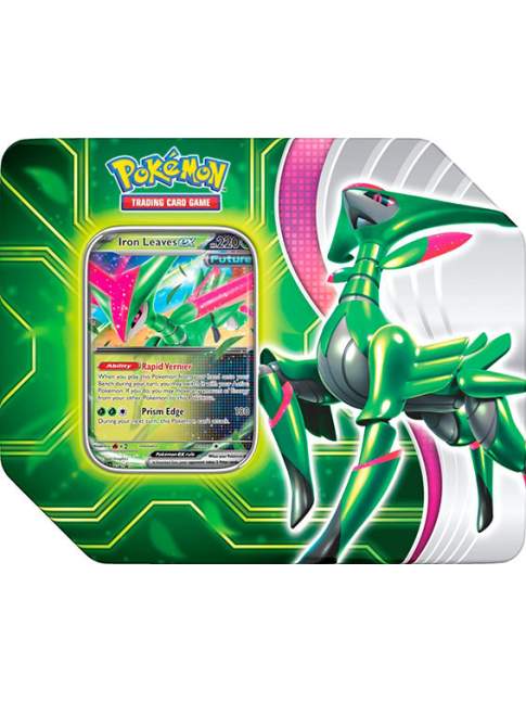 Tin Pokémon Paradox Clash Iron Leaves ex